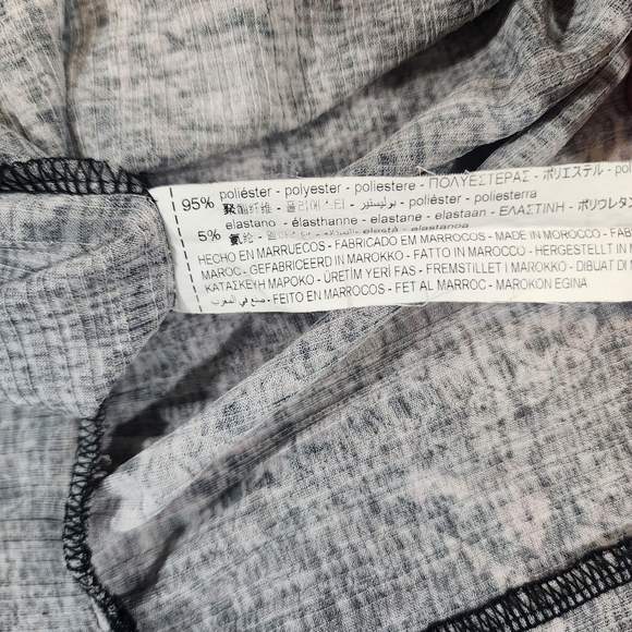 Zara Trafaluc Snakeskin Print Babydoll Tunic Top Women’s L Lightweight - Picture 8 of 12